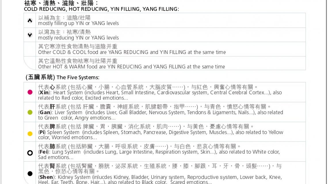 西醫内臟 vs 中醫臟腑 對照圖表 Western Med Internal organs vs Traditional Chinese Med Organ Systems